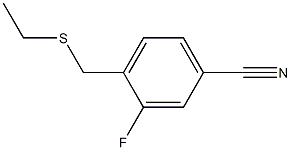 4-[(ethylsulfanyl)methyl]-3-fluorobenzonitrile Struktur