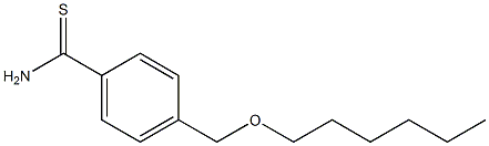 4-[(hexyloxy)methyl]benzene-1-carbothioamide Struktur