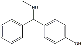 4-[(methylamino)(phenyl)methyl]phenol Struktur