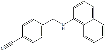 4-[(naphthalen-1-ylamino)methyl]benzonitrile Struktur