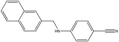 4-[(naphthalen-2-ylmethyl)amino]benzonitrile Struktur