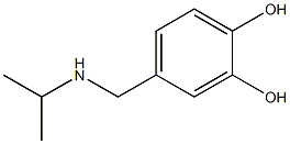 4-[(propan-2-ylamino)methyl]benzene-1,2-diol Struktur