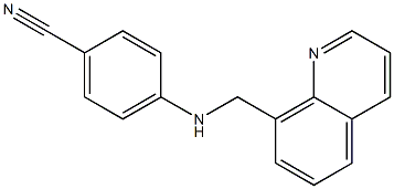 4-[(quinolin-8-ylmethyl)amino]benzonitrile Struktur