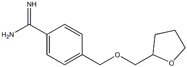 4-[(tetrahydrofuran-2-ylmethoxy)methyl]benzenecarboximidamide Struktur