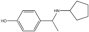 4-[1-(cyclopentylamino)ethyl]phenol Struktur