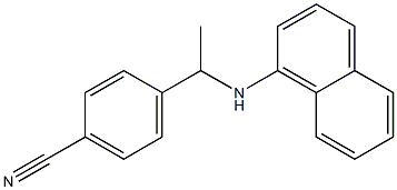 4-[1-(naphthalen-1-ylamino)ethyl]benzonitrile Struktur