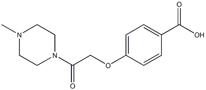 4-[2-(4-methylpiperazin-1-yl)-2-oxoethoxy]benzoic acid Struktur