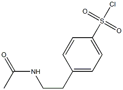 4-[2-(acetylamino)ethyl]benzenesulfonyl chloride Struktur