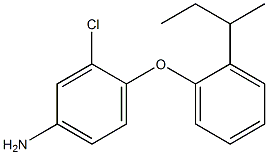 4-[2-(butan-2-yl)phenoxy]-3-chloroaniline Struktur