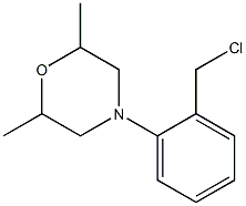 4-[2-(chloromethyl)phenyl]-2,6-dimethylmorpholine Struktur