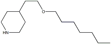 4-[2-(heptyloxy)ethyl]piperidine Struktur