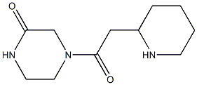 4-[2-(piperidin-2-yl)acetyl]piperazin-2-one Struktur