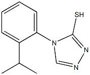 4-[2-(propan-2-yl)phenyl]-4H-1,2,4-triazole-3-thiol Struktur