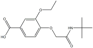 4-[2-(tert-butylamino)-2-oxoethoxy]-3-ethoxybenzoic acid Struktur