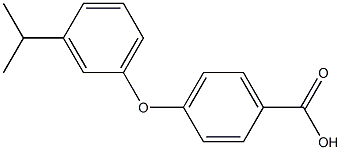 4-[3-(propan-2-yl)phenoxy]benzoic acid Struktur