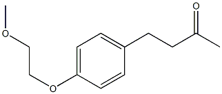 4-[4-(2-methoxyethoxy)phenyl]butan-2-one Struktur