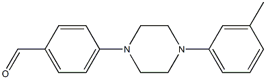 4-[4-(3-methylphenyl)piperazin-1-yl]benzaldehyde Struktur