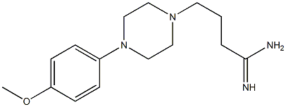 4-[4-(4-methoxyphenyl)piperazin-1-yl]butanimidamide Struktur