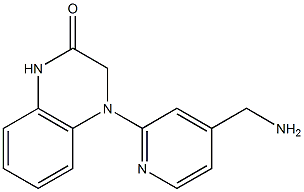 4-[4-(aminomethyl)pyridin-2-yl]-1,2,3,4-tetrahydroquinoxalin-2-one Struktur