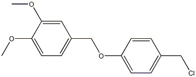 4-[4-(chloromethyl)phenoxymethyl]-1,2-dimethoxybenzene Struktur