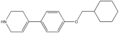 4-[4-(cyclohexylmethoxy)phenyl]-1,2,3,6-tetrahydropyridine Struktur