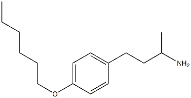 4-[4-(hexyloxy)phenyl]butan-2-amine Struktur