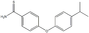 4-[4-(propan-2-yl)phenoxy]benzene-1-carbothioamide Struktur