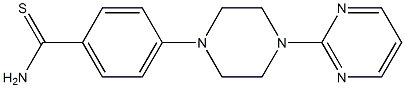 4-[4-(pyrimidin-2-yl)piperazin-1-yl]benzene-1-carbothioamide Struktur