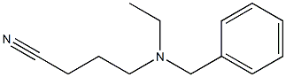 4-[benzyl(ethyl)amino]butanenitrile Struktur