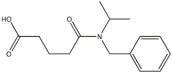 4-[benzyl(propan-2-yl)carbamoyl]butanoic acid Struktur