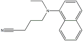 4-[ethyl(naphthalen-1-yl)amino]butanenitrile Struktur