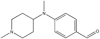 4-[methyl(1-methylpiperidin-4-yl)amino]benzaldehyde Struktur