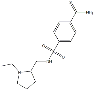 4-{[(1-ethylpyrrolidin-2-yl)methyl]sulfamoyl}benzene-1-carbothioamide Struktur