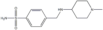 4-{[(1-methylpiperidin-4-yl)amino]methyl}benzene-1-sulfonamide Struktur