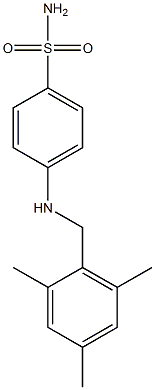 4-{[(2,4,6-trimethylphenyl)methyl]amino}benzene-1-sulfonamide Struktur