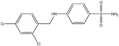 4-{[(2,4-dichlorophenyl)methyl]amino}benzene-1-sulfonamide Struktur