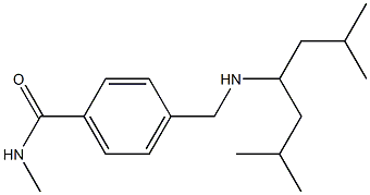 4-{[(2,6-dimethylheptan-4-yl)amino]methyl}-N-methylbenzamide Struktur