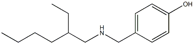 4-{[(2-ethylhexyl)amino]methyl}phenol Struktur