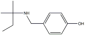 4-{[(2-methylbutan-2-yl)amino]methyl}phenol Struktur