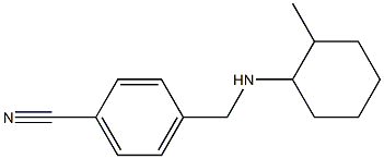 4-{[(2-methylcyclohexyl)amino]methyl}benzonitrile Struktur