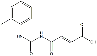 4-{[(2-methylphenyl)carbamoyl]amino}-4-oxobut-2-enoic acid Struktur