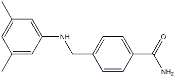 4-{[(3,5-dimethylphenyl)amino]methyl}benzamide Struktur