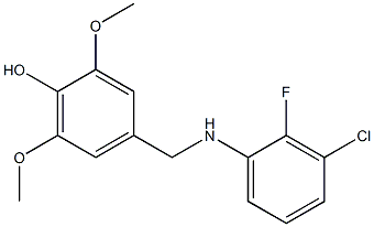 4-{[(3-chloro-2-fluorophenyl)amino]methyl}-2,6-dimethoxyphenol Struktur