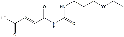 4-{[(3-ethoxypropyl)carbamoyl]amino}-4-oxobut-2-enoic acid Struktur