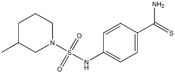 4-{[(3-methylpiperidine-1-)sulfonyl]amino}benzene-1-carbothioamide Struktur