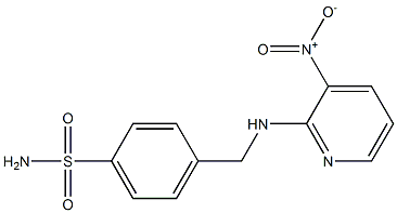 4-{[(3-nitropyridin-2-yl)amino]methyl}benzene-1-sulfonamide Struktur