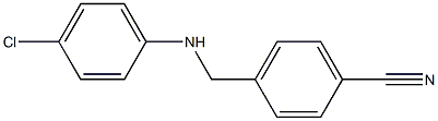 4-{[(4-chlorophenyl)amino]methyl}benzonitrile Struktur