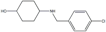 4-{[(4-chlorophenyl)methyl]amino}cyclohexan-1-ol Struktur