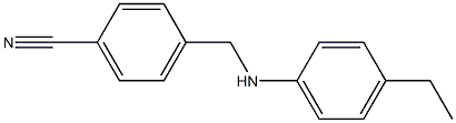 4-{[(4-ethylphenyl)amino]methyl}benzonitrile Struktur