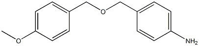 4-{[(4-methoxyphenyl)methoxy]methyl}aniline Struktur